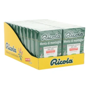 Ricola Menta di Montagna Senza Zucchero Confezione da 20 Astucci