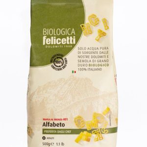 Pasta biologica Felicetti alfabeto n.401- sacchetti carta da 500 grammi
