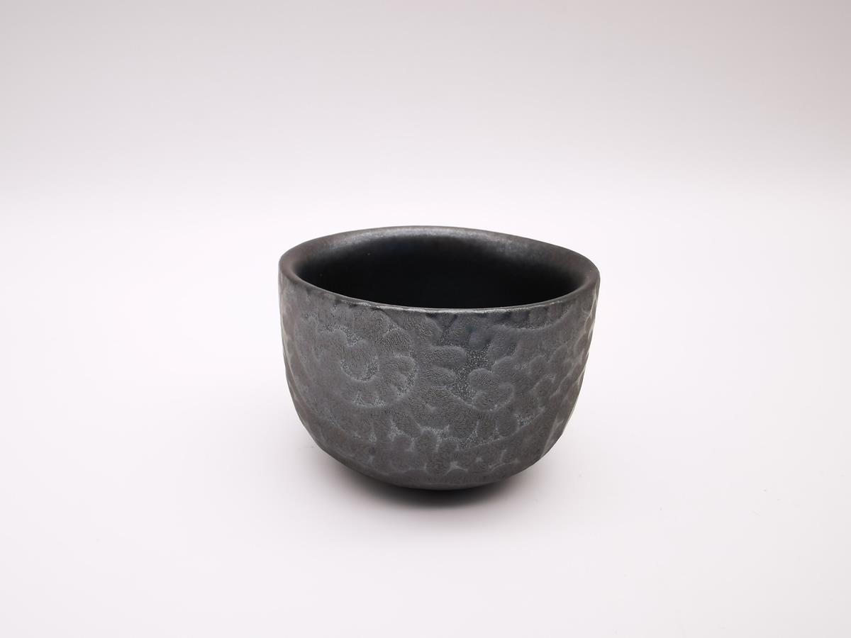 Bicchiere da sake nero/argento