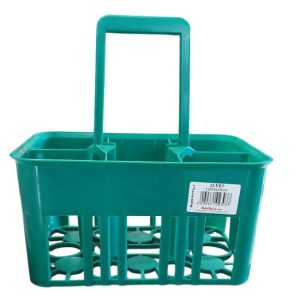 Cestello porta bottiglie colore verde o rosso: 6 posti