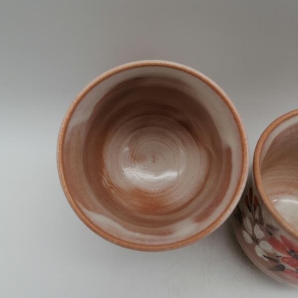 Coppia di tazze in ceramica Kyoyaki – Akebono Sakuragumi - immagine 6