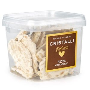 Dolcital Cristalli friabili di torrone – Vaschetta da 250 grammi