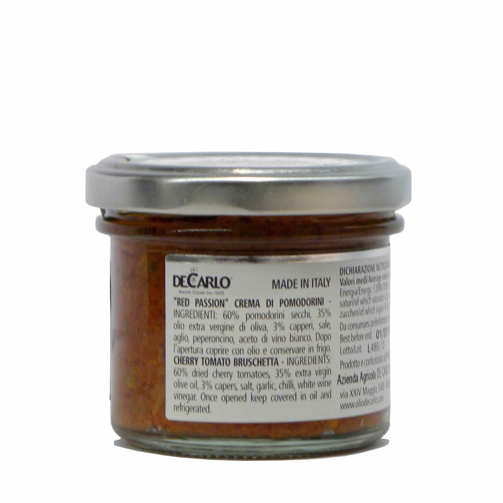 De Carlo | ‘Red passion’, Crema di Pomodorini 100 g - immagine 2