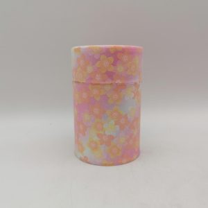 Porta tè in carta washi M – rosa pastello con fiori di ciliegio