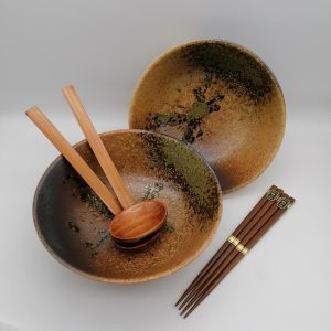 Set di due ciotole da ramen Wabi-sabi