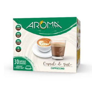 Aroma Light 30 Capsule di Cappuccino compatibili Lavazza* A Modo Mio*
