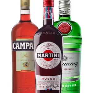 Combo Negroni bitter campari-martini rosso-gin 1 LT
