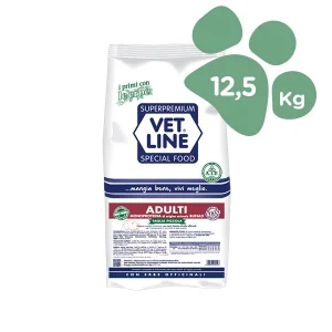Crocchette per Cani Adulti Vet Line Taglia Piccola Gusto Bufalo 12,5kg