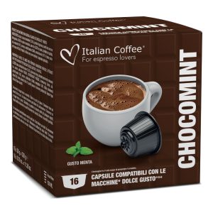 16 Capsule compatibili Nescafè Dolce Gusto Cioccolato alla MENTA Italian Coffee
