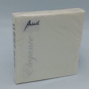 Tovaglioli Elegance Pearl Cream 25×25 Ambiente