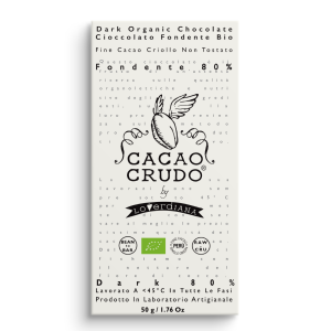 Cioccolato Fondente 80% Bio Cacao Crudo