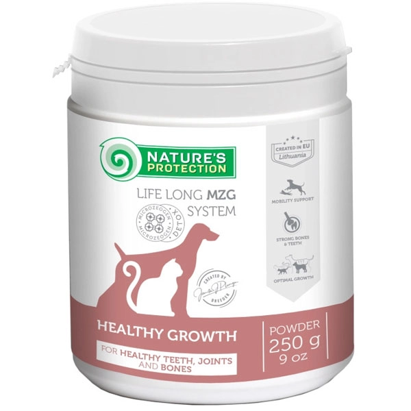Integratore per Cani Cuccioli e Gattini in Polvere Nature’s Protection Healty Growth 200gr