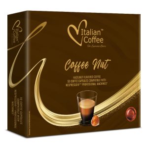 50 Capsule Italian Coffee Caffè Aromatizzato alla Nocciola compatibili Nespresso® Professional*