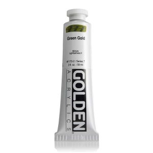 Colore Acrilico Golden HEAVY BODY Green Gold – tubo da 59ml – Cod.1170-2 – s.7