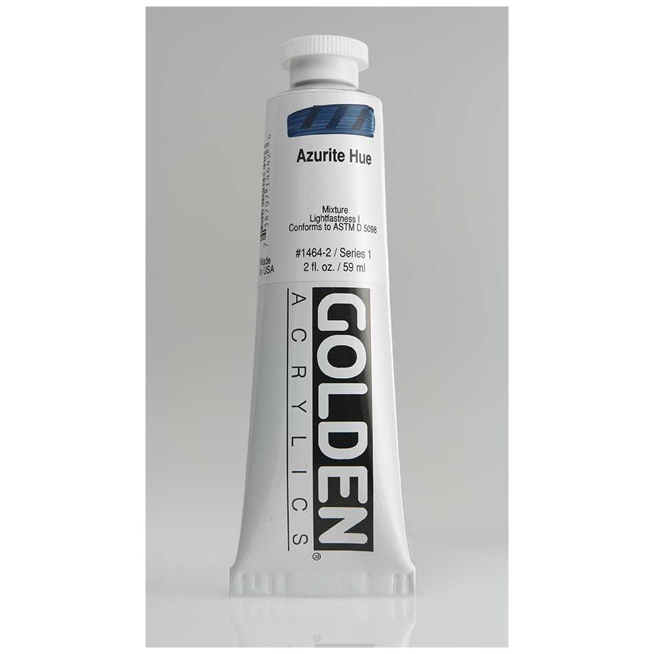 Colore Acrilico Golden HEAVY BODY Azurite HUE – tubo da 59ml – Cod.1464-2 – s.1