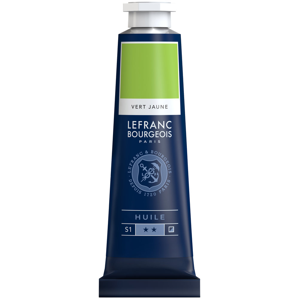 Colore ad Olio Fine Lefranc Bourgeois da 40 ml – Verde giallo