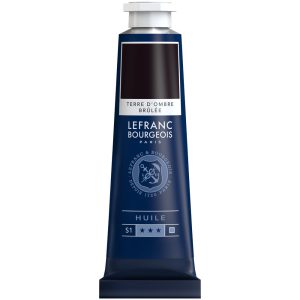 Colore ad Olio Fine Lefranc Bourgeois da 40 ml – Terra d’ombra bruciata