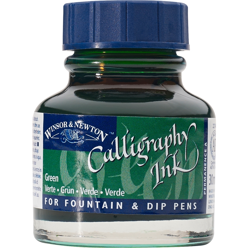 Inchiostro calligrafico Winsor & Newton Calligraphy Ink 289 Green - immagine 2
